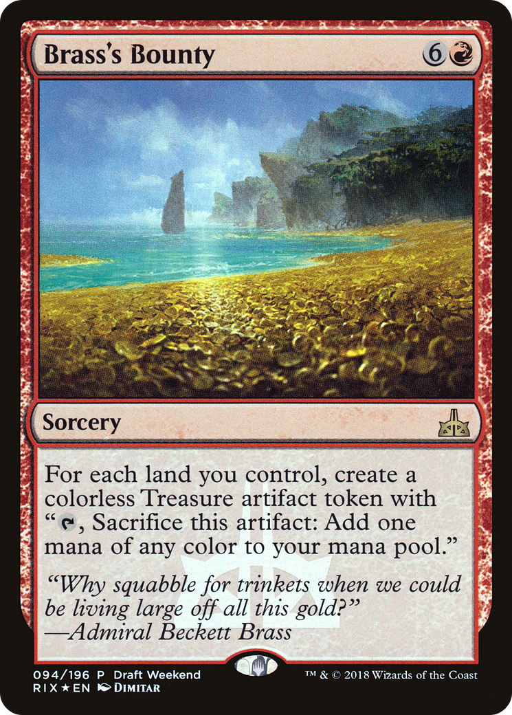 Brass's Bounty (Draft Weekend) [Rivals of Ixalan Promos] - Trinity Hobby