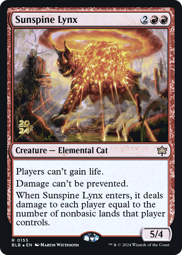 Sunspine Lynx [Bloomburrow Prerelease Promos] - Trinity Hobby