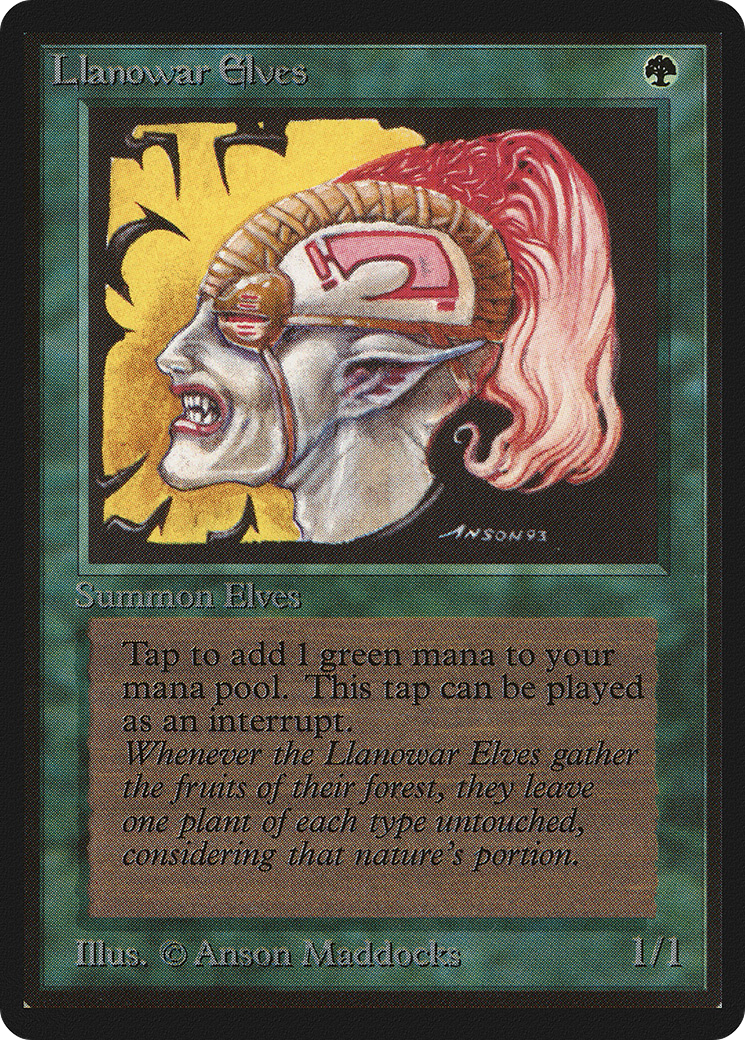 Elfes de Llanowar [Édition bêta] 