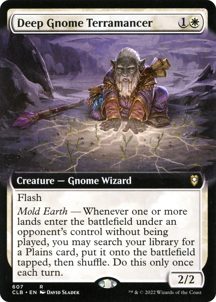 Deep Gnome Terramancer (Extended Art) [Commander Legends: Battle for Baldur's Gate] - Trinity Hobby