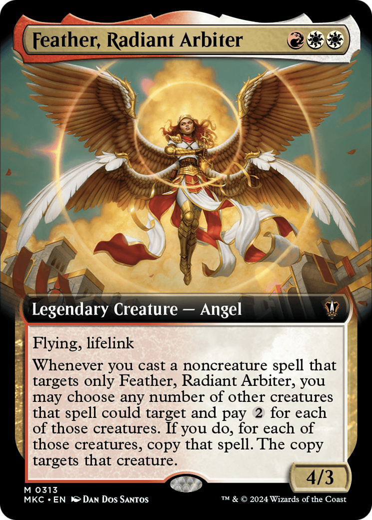 Feather, Radiant Arbiter (Extended Art) [Murders at Karlov Manor Commander] - Trinity Hobby