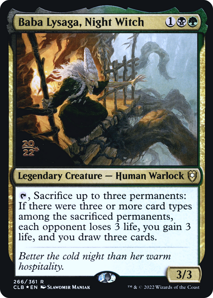 Baba Lysaga, Night Witch [Commander Legends: Battle for Baldur's Gate Prerelease Promos] - Trinity Hobby
