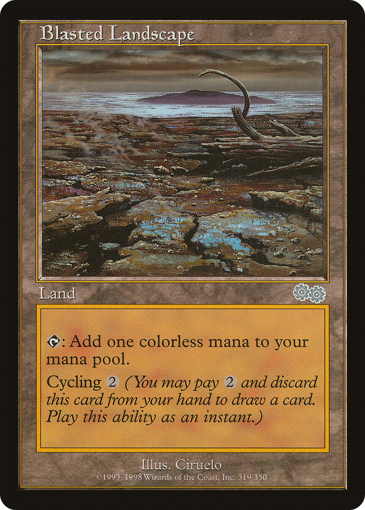 Blasted Landscape [Urza's Saga] - Trinity Hobby