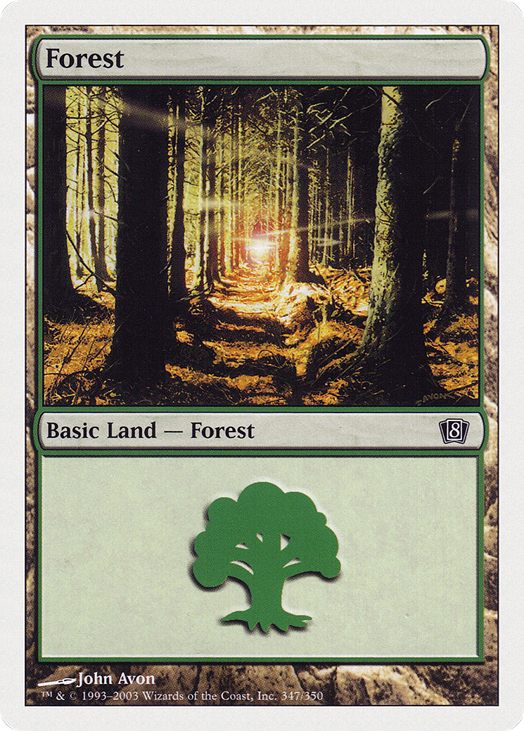 Forest (347) [Eighth Edition] - Trinity Hobby