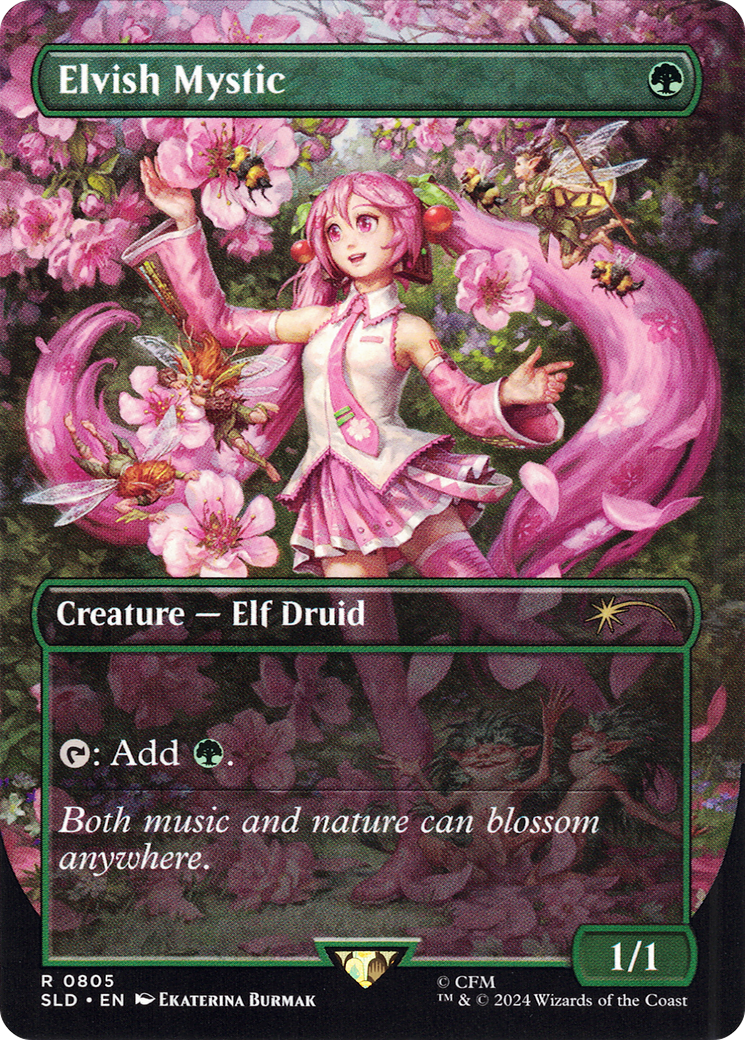 Elvish Mystic  [Foil]  (SLD-805) - [Secret Lair Drop] - Trinity Hobby