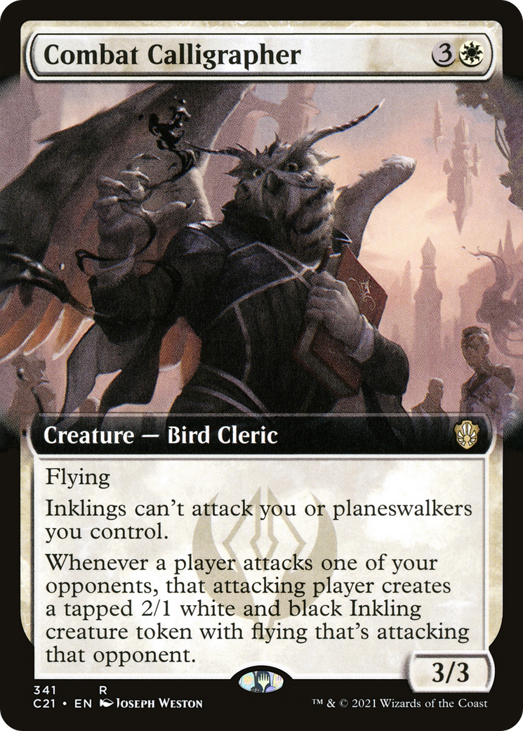 Combat Calligrapher (Extended Art) [Commander 2021] - Trinity Hobby