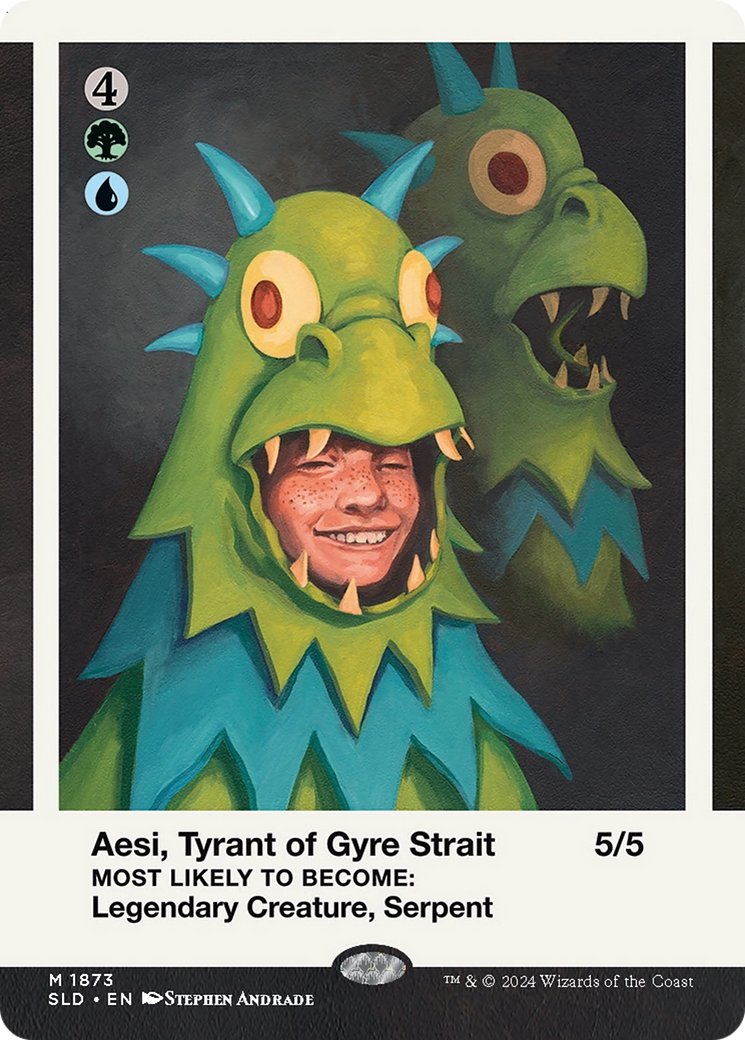 Aesi, Tyrant of Gyre Strait // Aesi, Tyrant of Gyre Strait  [Foil]  (SLD-1873) - [Secret Lair Drop] (Borderless) - Trinity Hobby