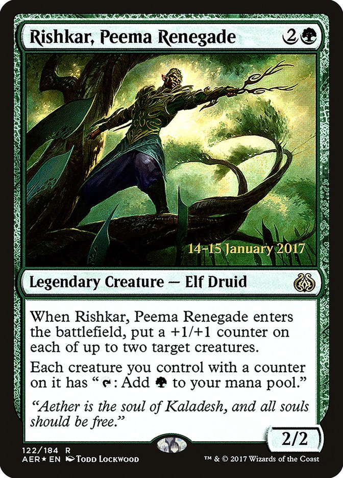 Rishkar, Peema Renegade [Aether Revolt Prerelease Promos] - Trinity Hobby