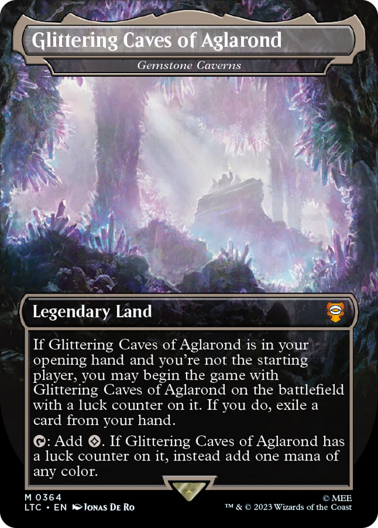 Gemstone Caverns (LTC-364) - [Tales of Middle-earth Commander] / Glittering Caves of Aglarond (Borderless) - Trinity Hobby