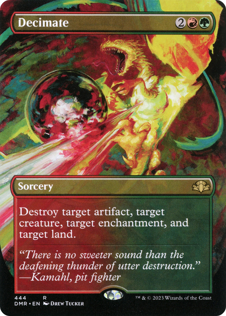 Decimate (Borderless Alternate Art) [Dominaria Remastered] - Trinity Hobby