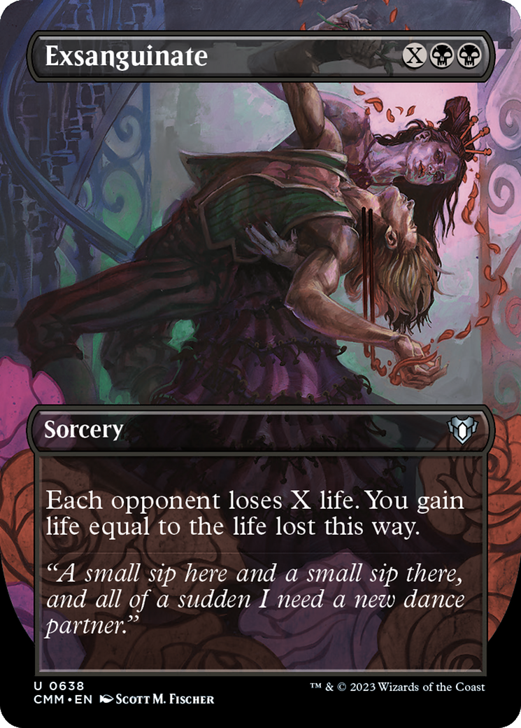 Exsanguinate (Borderless Alternate Art) [Commander Masters] - Trinity Hobby