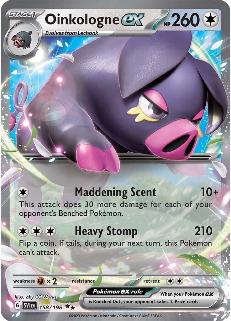 Oinkalogne ex (158/198) (Jumbo Card) [Scarlet & Violet: Base Set] - Trinity Hobby
