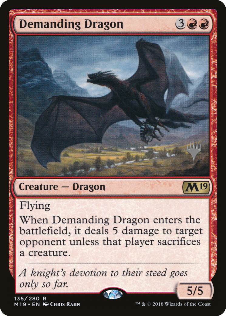 Demanding Dragon (Promo Pack) [Core Set 2019 Promos] - Trinity Hobby