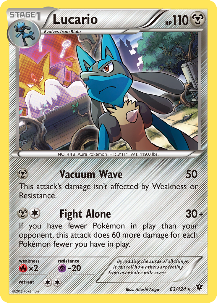 Lucario (63/124) (Cosmos Holo) [XY: Fates Collide] - Trinity Hobby