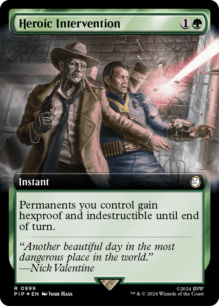 Heroic Intervention (Extended Art) (Surge Foil) [Fallout] - Trinity Hobby
