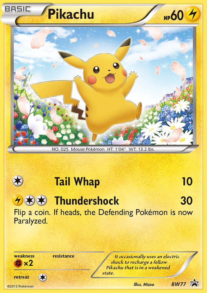 Pikachu (BW77) [Black & White: Black Star Promos] - Trinity Hobby