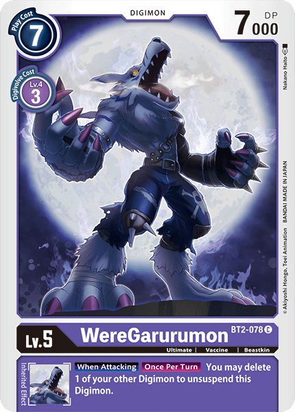 WereGarurumon [BT2-078] [Release Special Booster Ver.1.0] - Trinity Hobby