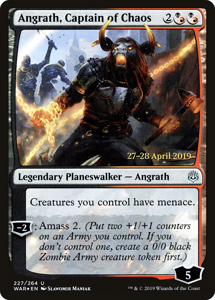 Angrath, Captain of Chaos [War of the Spark Prerelease Promos] - Trinity Hobby