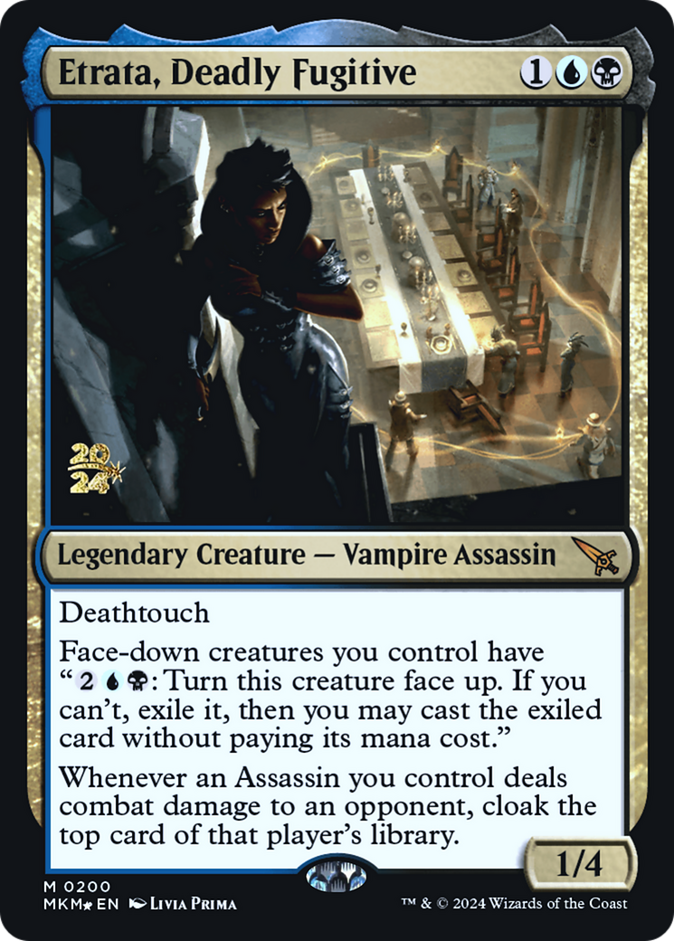 Etrata, Deadly Fugitive [Murders at Karlov Manor Prerelease Promos] - Trinity Hobby