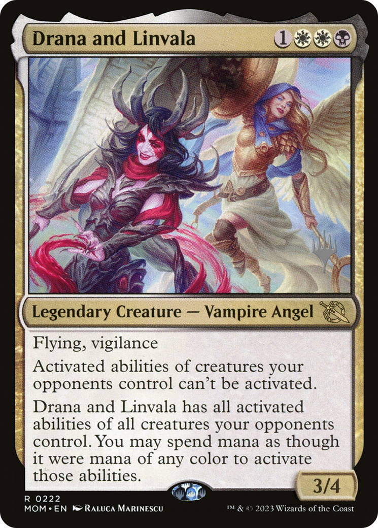 Drana and Linvala (Promo Pack) [March of the Machine Promos] - Trinity Hobby