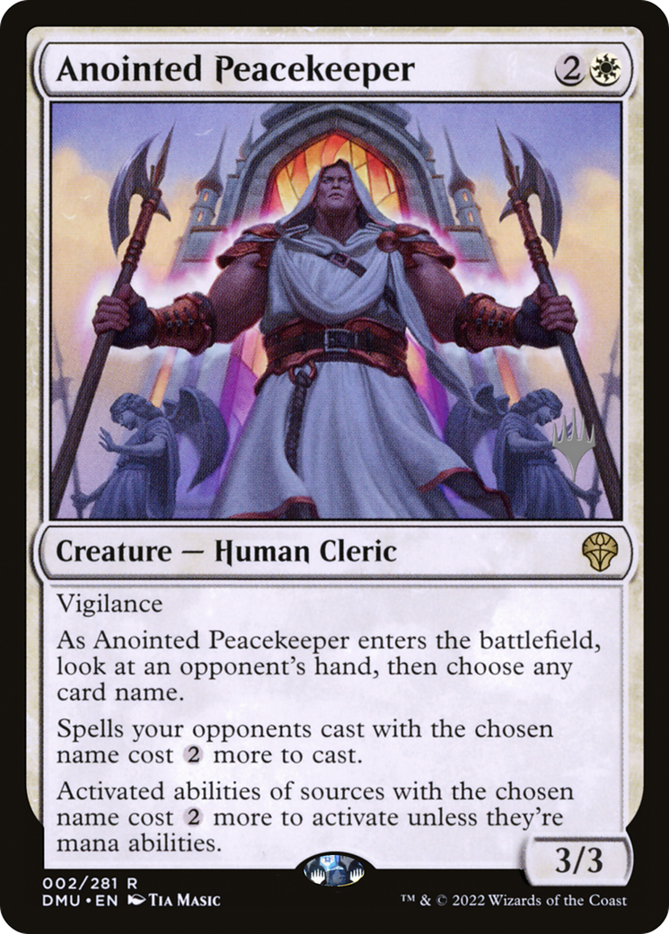 Anointed Peacekeeper (Promo Pack) [Dominaria United Promos] - Trinity Hobby