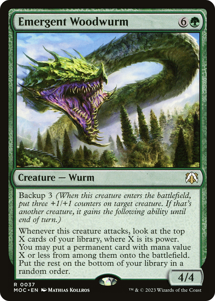 Emergent Woodwurm [March of the Machine Commander] - Trinity Hobby