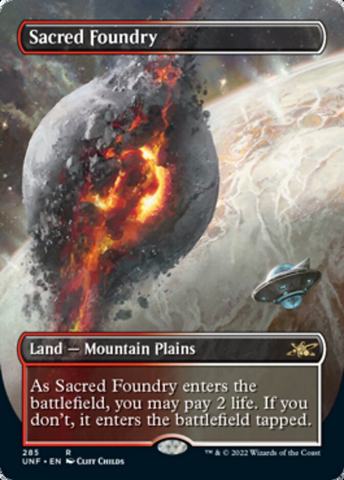 Sacred Foundry (Borderless) [Unfinity] - Trinity Hobby