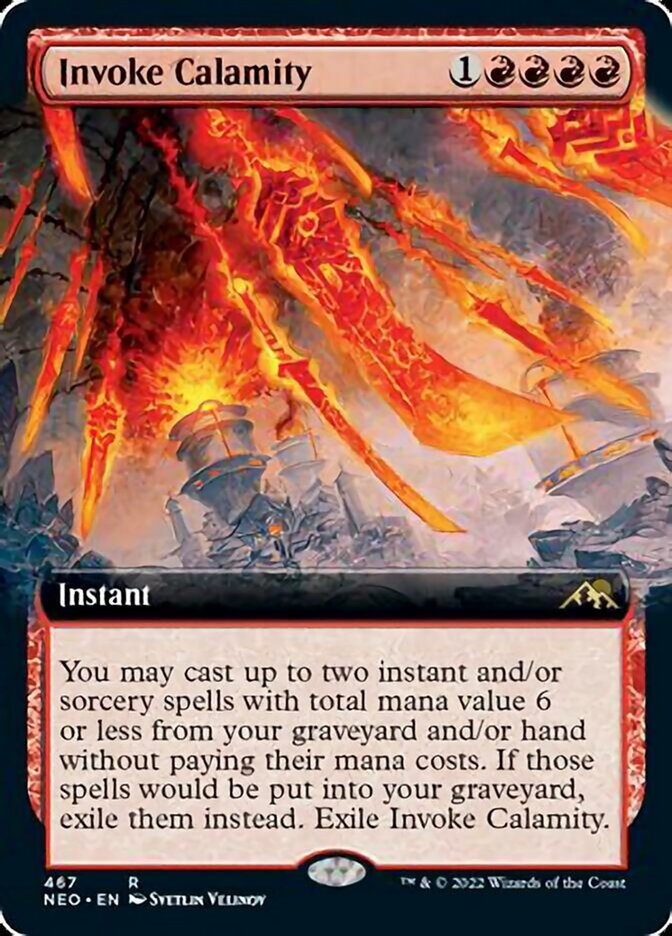 Invoke Calamity (Extended Art) [Kamigawa: Neon Dynasty] - Trinity Hobby