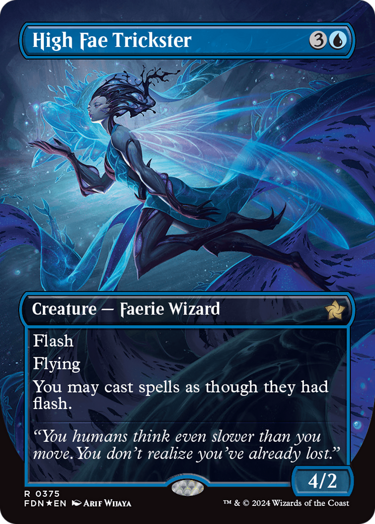 High Fae Trickster (Borderless) (Mana Foil) [Foundations] - Trinity Hobby