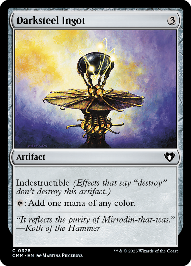 Darksteel Ingot [Commander Masters] - Trinity Hobby