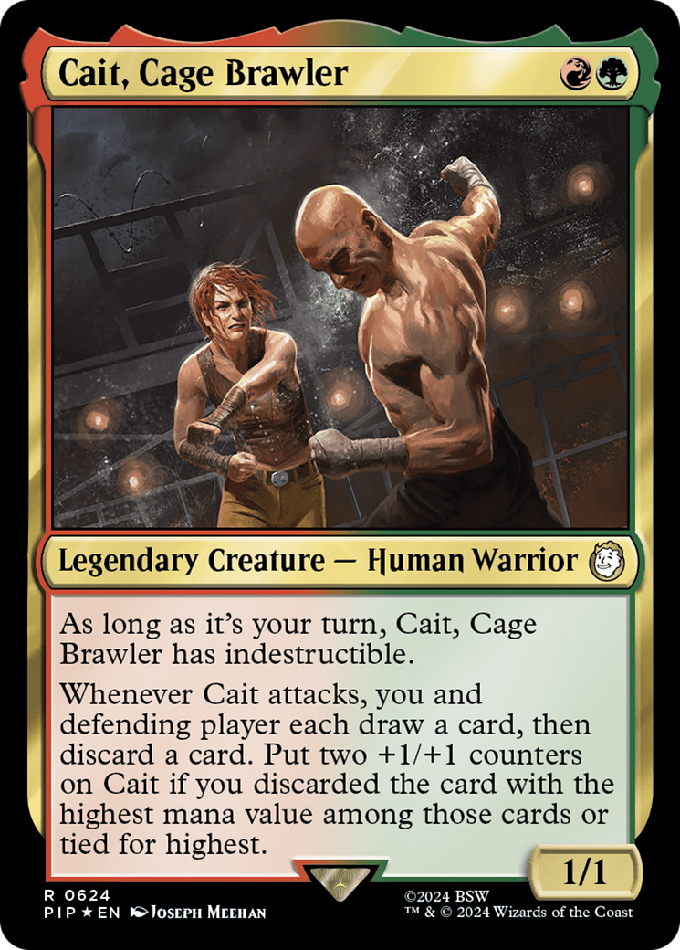 Cait, Cage Brawler (Surge Foil) [Fallout] - Trinity Hobby