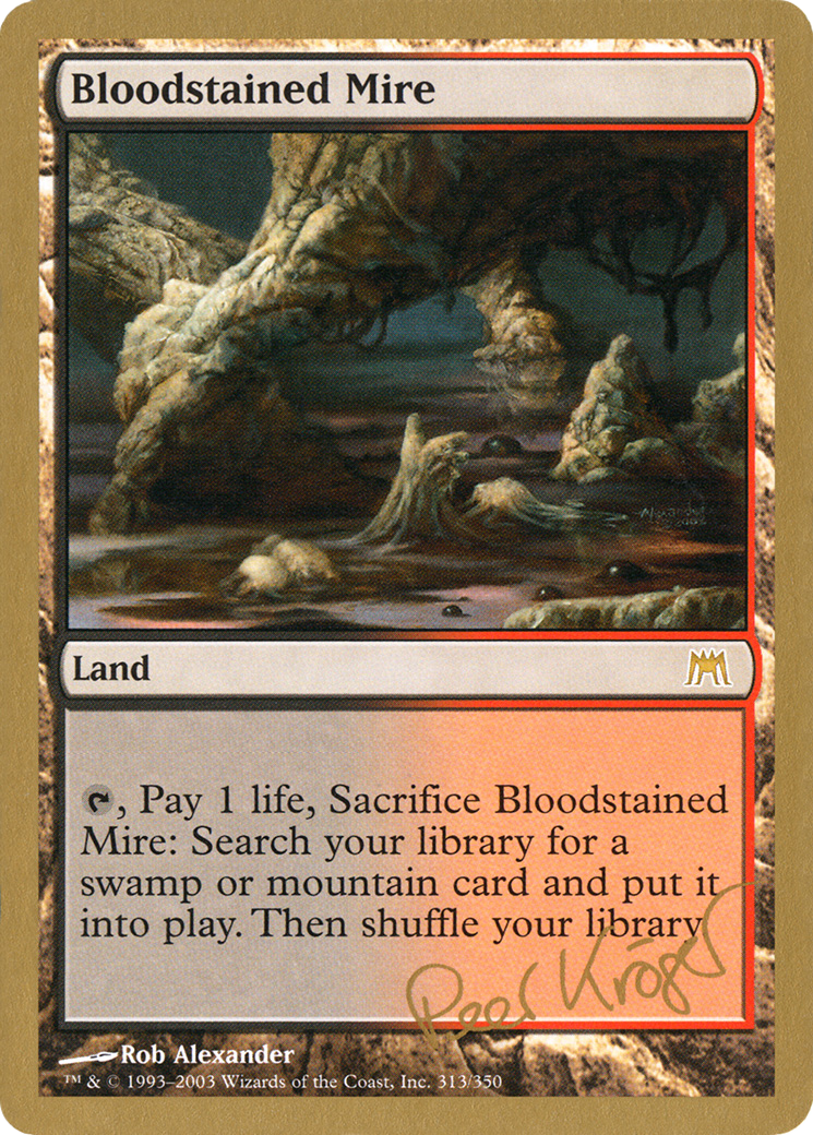 Bloodstained Mire (Peer Kroger) [World Championship Decks 2003] - Trinity Hobby