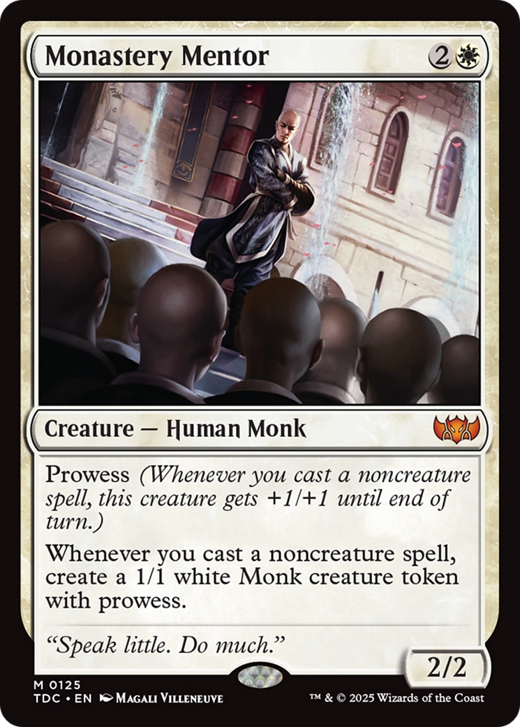 Monastery Mentor [Tarkir: Dragonstorm Commander] - Trinity Hobby