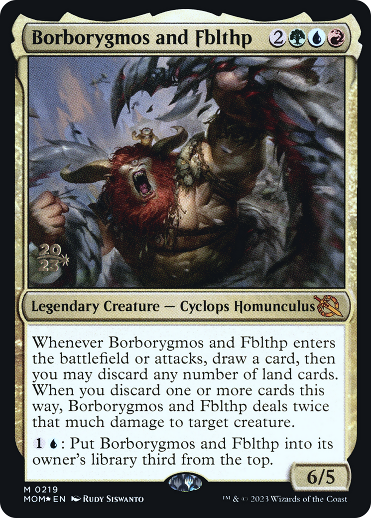 Borborygmos and Fblthp [March of the Machine Prerelease Promos] - Trinity Hobby