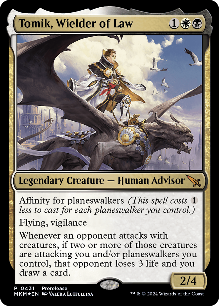 Tomik, Wielder of Law [Murders at Karlov Manor Prerelease Promos] - Trinity Hobby