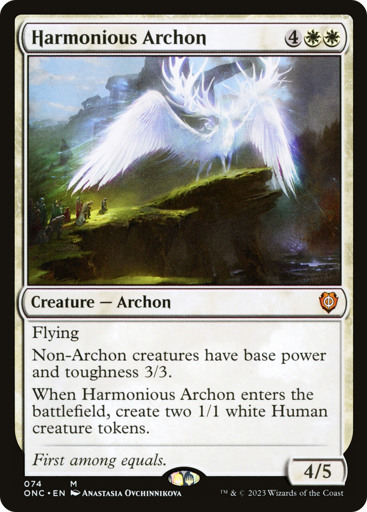 Harmonious Archon [Phyrexia: All Will Be One Commander] - Trinity Hobby