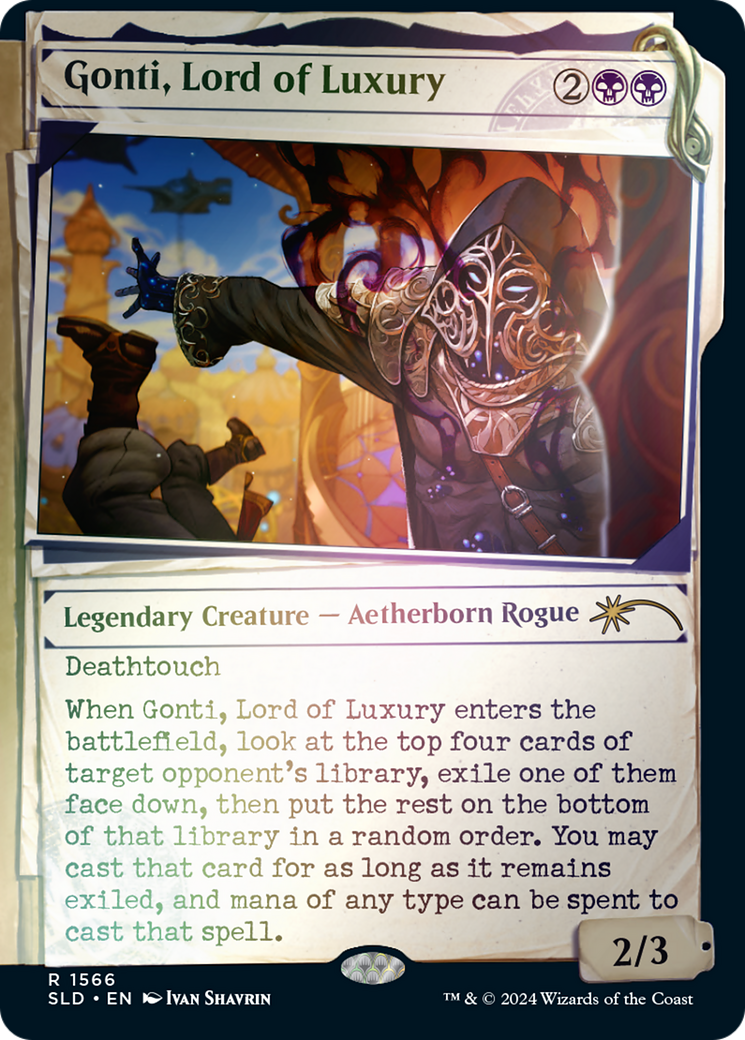 Gonti, Lord of Luxury (Rainbow Foil) [Secret Lair Drop Series] - Trinity Hobby