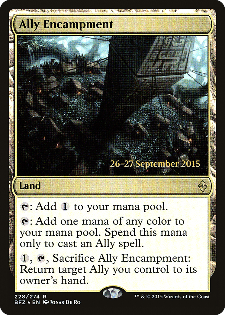 Ally Encampment [Battle for Zendikar Prerelease Promos] - Trinity Hobby