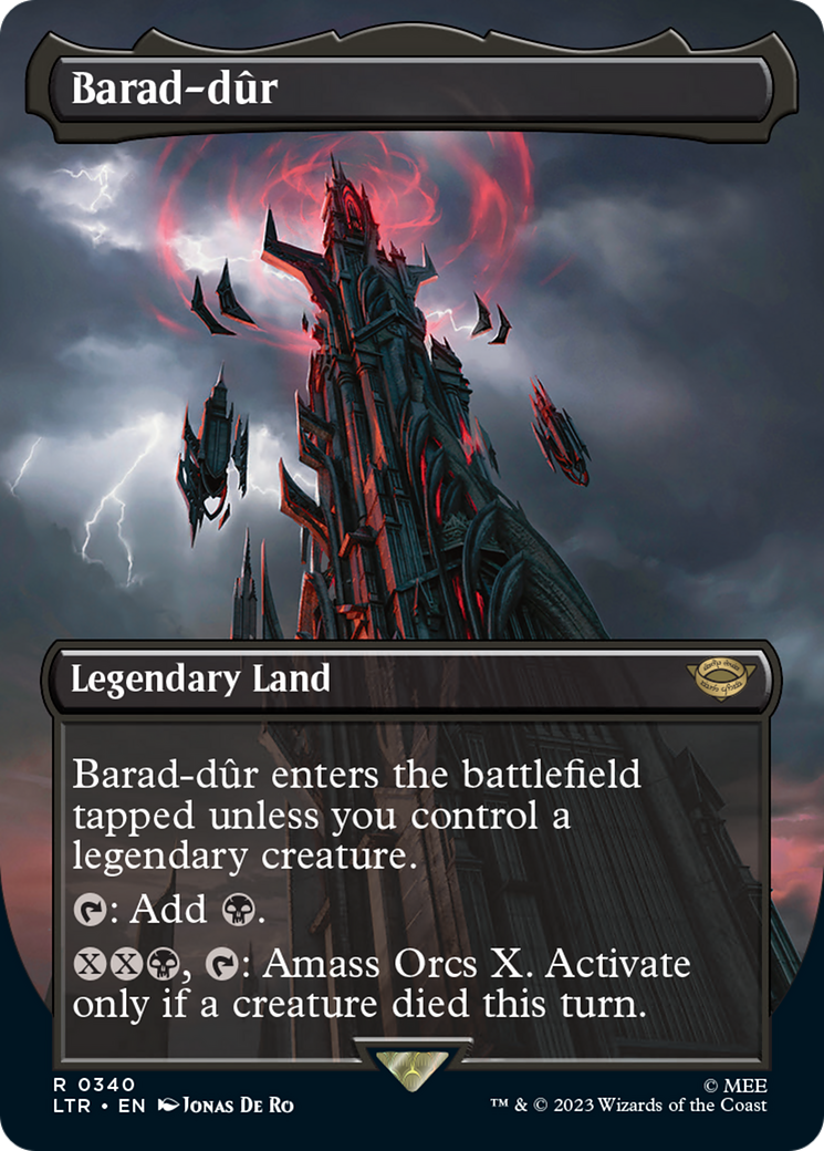 Barad-dur (Borderless Alternate Art) (340) [The Lord of the Rings: Tales of Middle-Earth] - Trinity Hobby