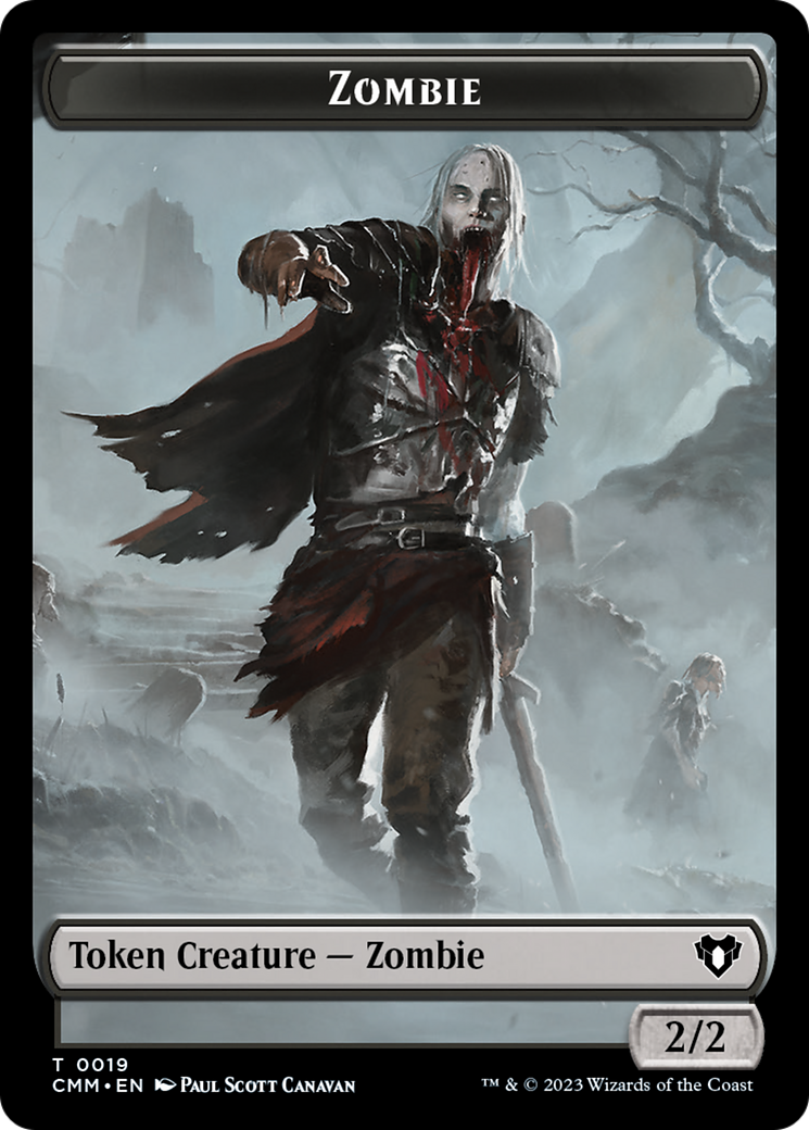 Zombie Token (19) [Commander Masters Tokens] - Trinity Hobby