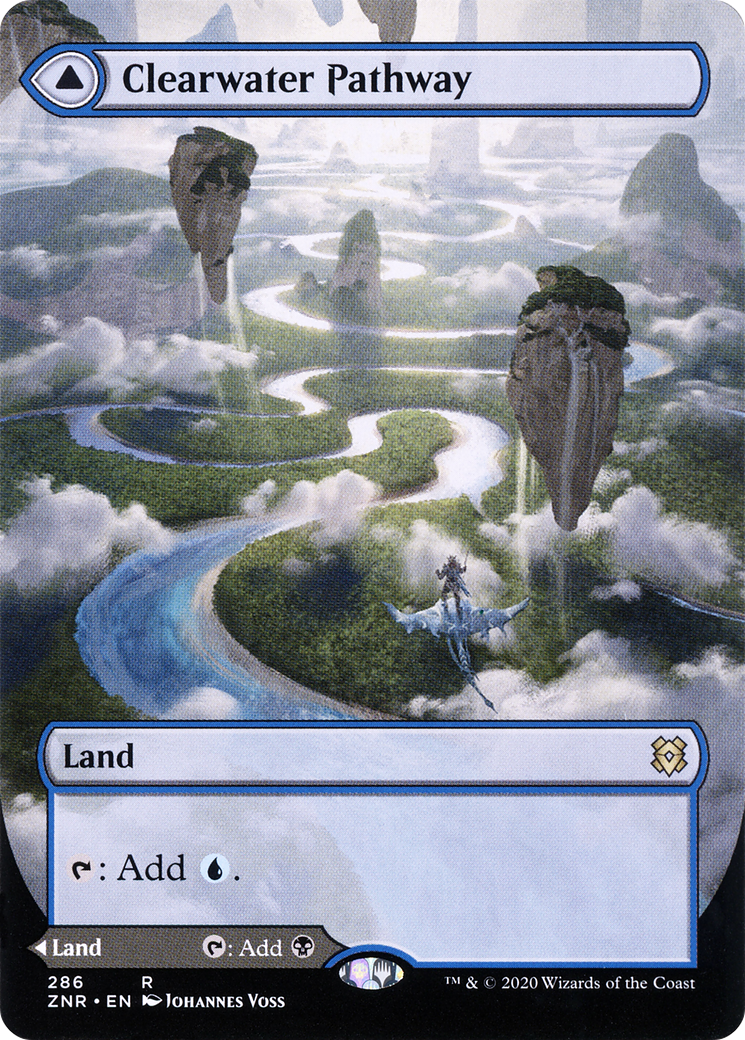 Clearwater Pathway // Murkwater Pathway (Borderless Alternate Art) [Zendikar Rising] - Trinity Hobby