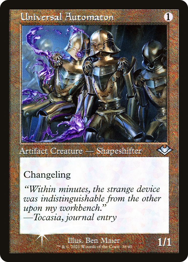 Universal Automaton [Etched Foil]  (MH1-038) - [Modern Horizons 1 Timeshifts] - Trinity Hobby
