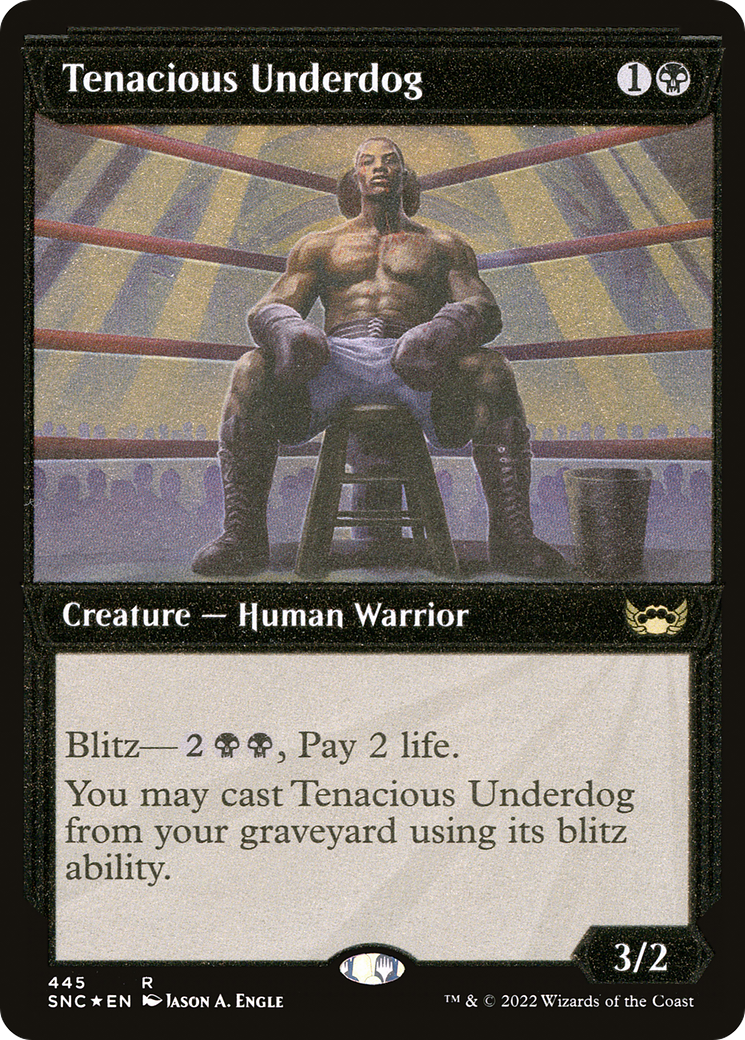 Tenacious Underdog (SNC-445) - [Streets of New Capenna]: (Showcase) Foil - Trinity Hobby