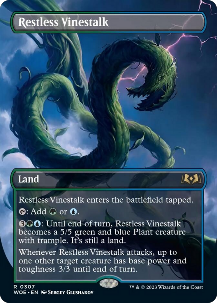 Restless Vinestalk (Borderless) [Wilds of Eldraine] - Trinity Hobby