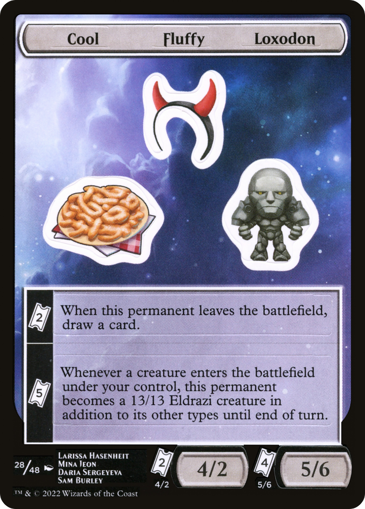 Cool Fluffy Loxodon (UNF-028) - [Unfinity Sticker Sheets] Foil - Trinity Hobby