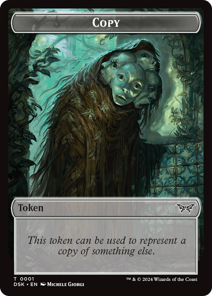 Copy Token  (DSK-001) - [Duskmourn: House of Horror Tokens] - Trinity Hobby