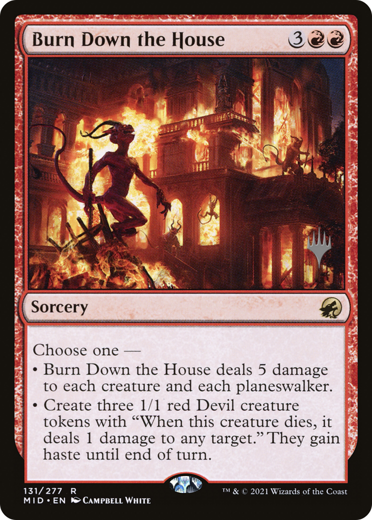 Burn Down the House (Promo Pack) [Innistrad: Midnight Hunt Promos] - Trinity Hobby