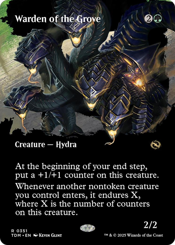 Warden of the Grove  (TDM-351) - [Tarkir: Dragonstorm]: (Showcase) (Borderless) - Trinity Hobby
