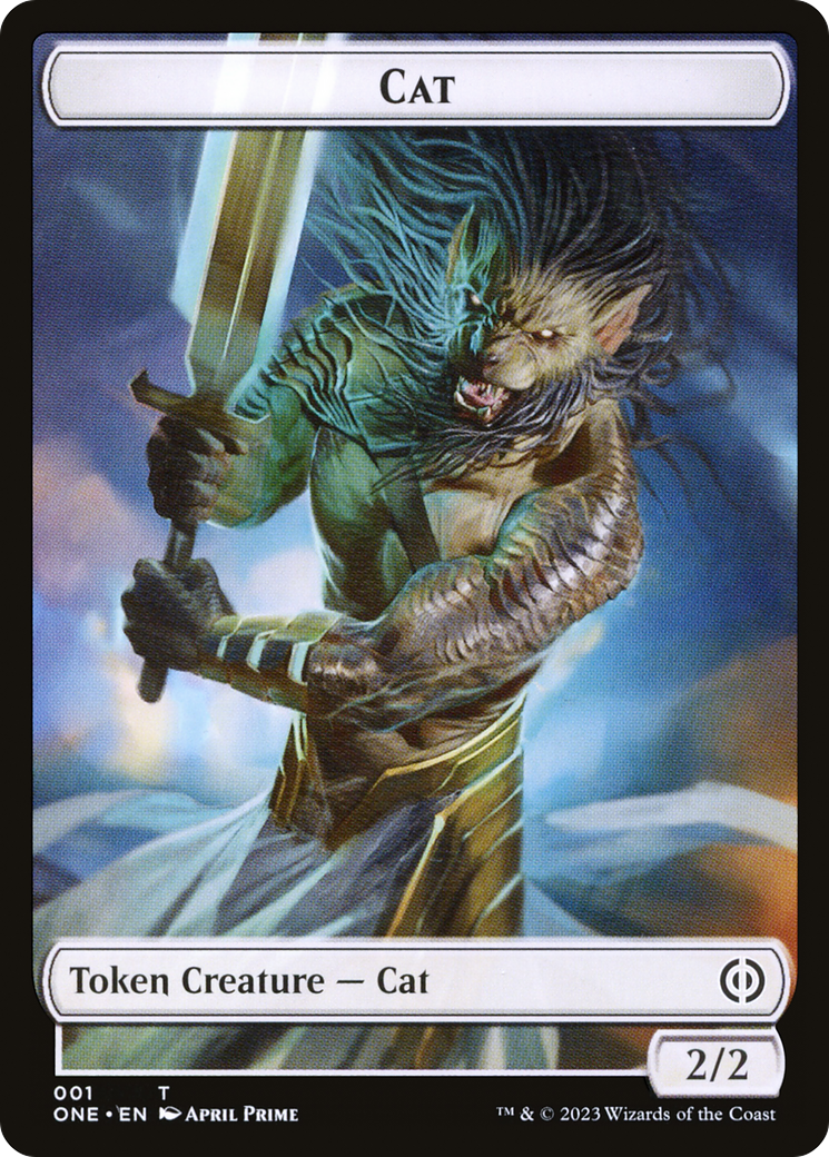 Cat Token [Phyrexia: All Will Be One Tokens] - Trinity Hobby