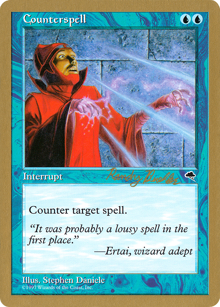 Counterspell (Randy Buehler) [World Championship Decks 1998] - Trinity Hobby